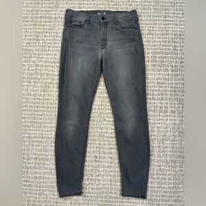 Mother The Looker Jeans Women's Gray Skinny Stretch Denim sz 29